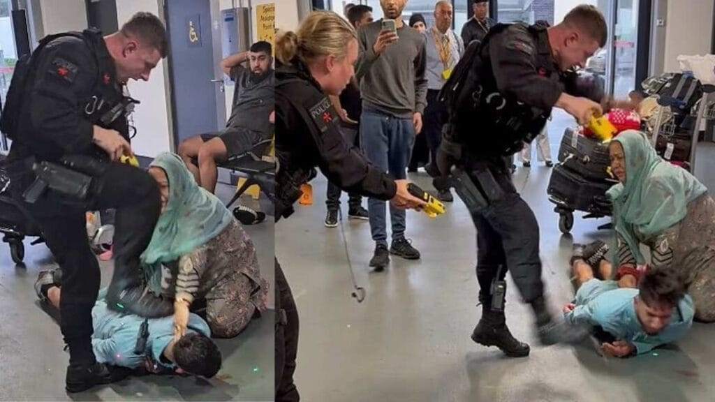 Manchester Airport Brawl: Armed Officer Branded ‘Uncontrolled Bully With a Badge’ in Courtroom Clash.