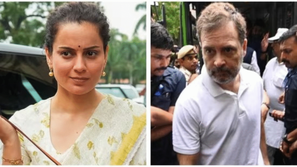 BJP MP Kangana Ranaut Criticizes Rahul Gandhi’s Election Commission Protest