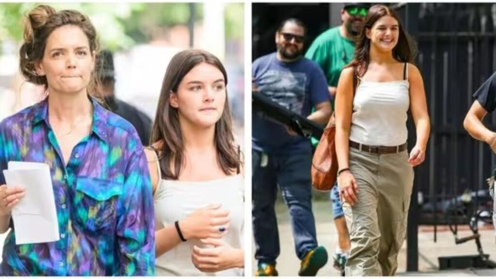 Suri Cruise Brightens Up Mom’s Film Set with Radiant Appearance.
