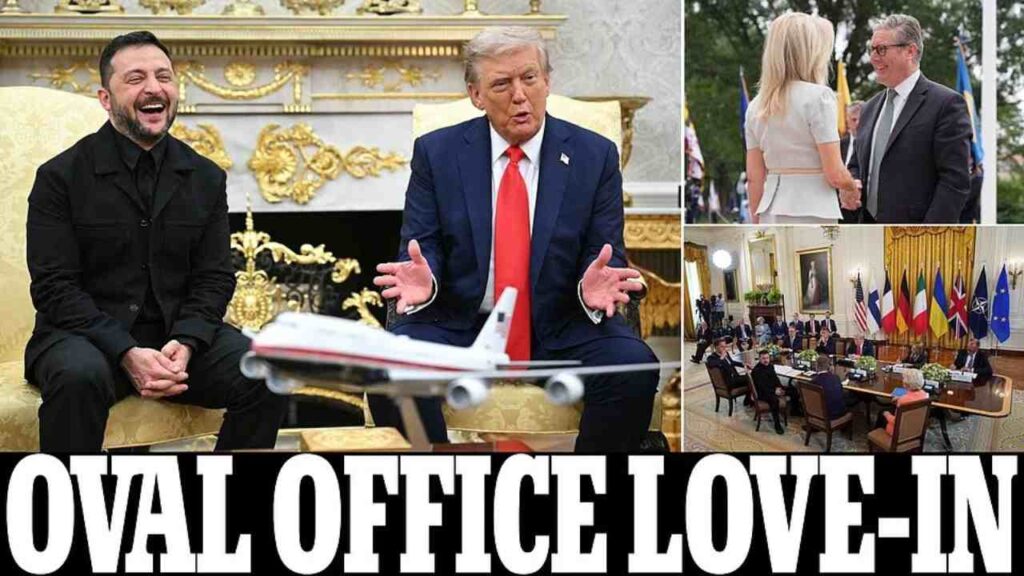 Zelensky Ready for Three-Way Peace Talks with Trump and Putin as European Leaders Rally at White House.