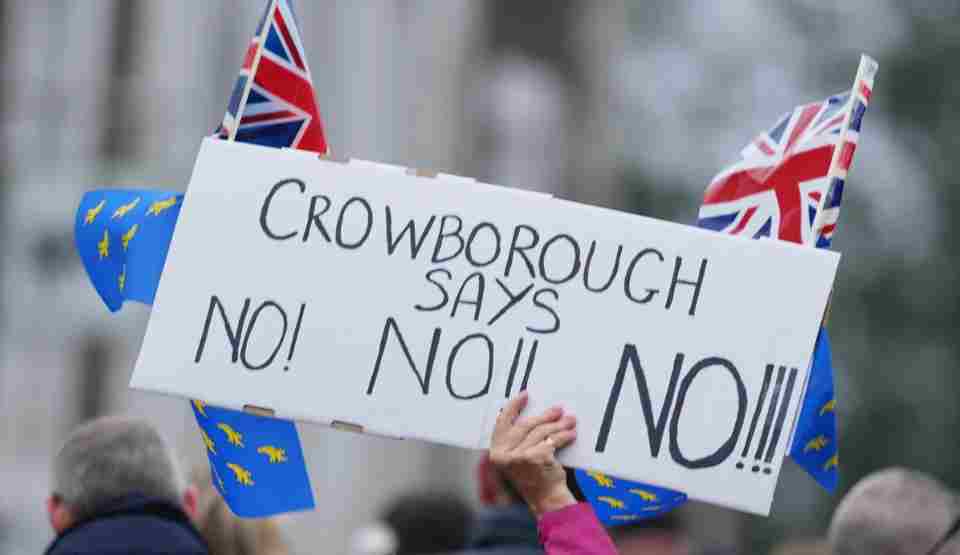 Crowborough Residents Rally Against Asylum Seeker Housing Proposal