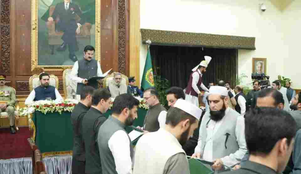 Pakistan Khyber Pakhtunkhwa CM Sohail Afridi Swears In 13-Member All-Male Cabinet